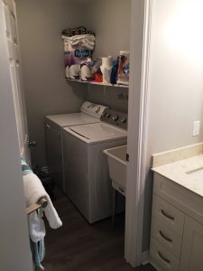 Basement Apartment Renovation Laundry Room